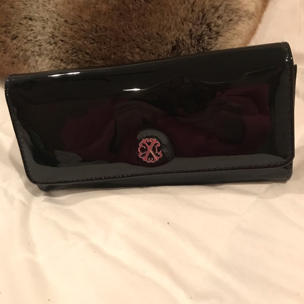 Christian Lacroix black patent like leather new